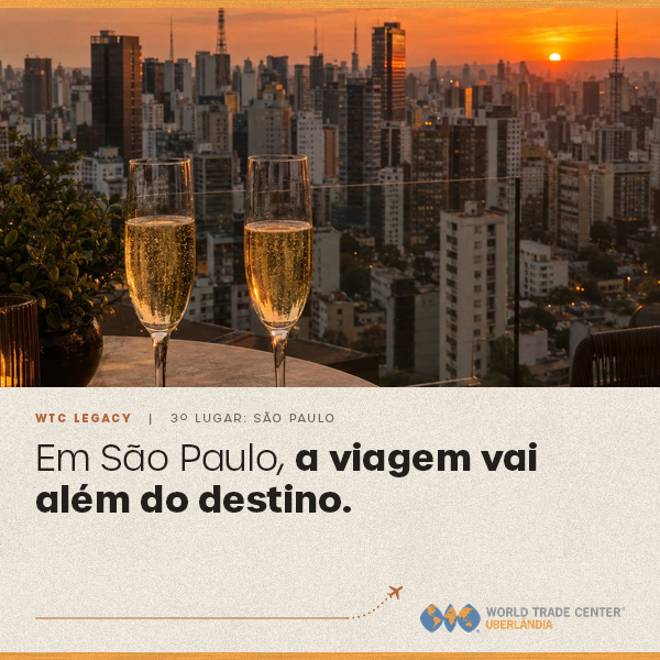 Em São Paulo, a viagem vai além do destino.